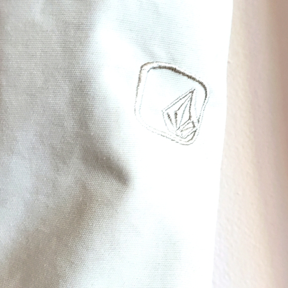 Volcom Snowboard Ski Lined Pants Waterproof Tan Taupe Pink Women Size 10 - Picture 9 of 16